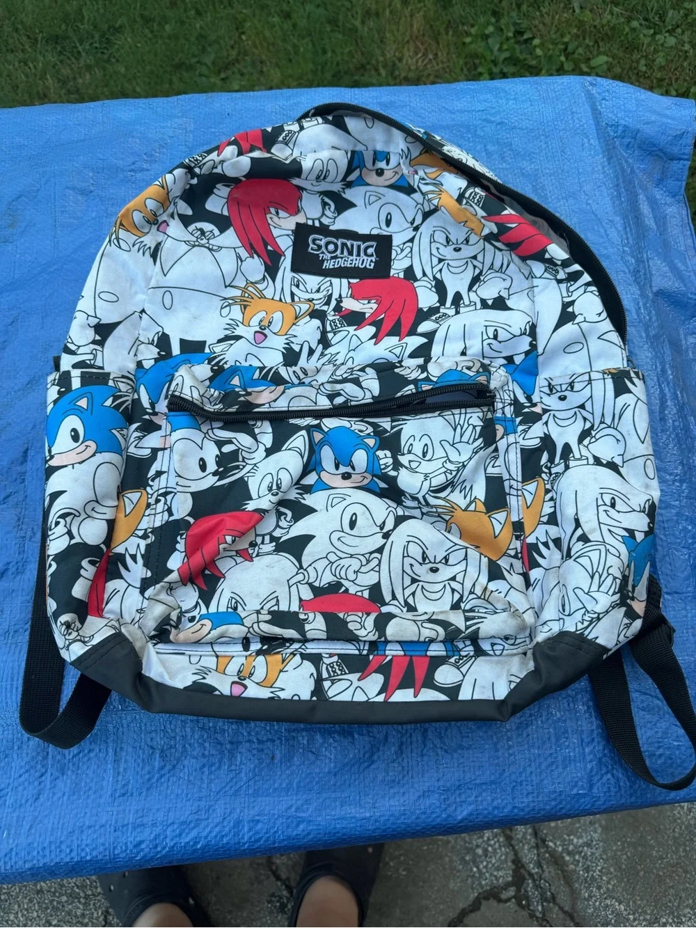Kids Sonic Backpack - Multicolor Character Print